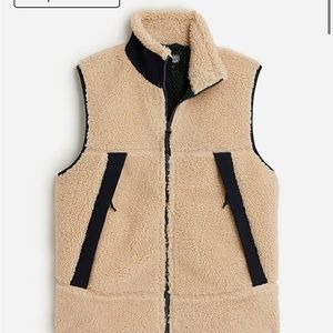 jcrew Nordic sherpa fleece vest